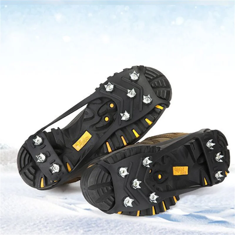 

1 Pair Snow Ice Claw Climbing Crampons 8 Studs Anti-Skid Ice Snow Camping Walking Shoes Spike Grip Winter Outdoor Equipment
