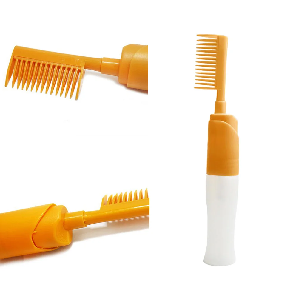 

1PC Home Hair Coloring Tools Hair Oil Salon Bottle Hair Color Bottle Applicator Hair Tint Brush Applicator Bottle with Comb