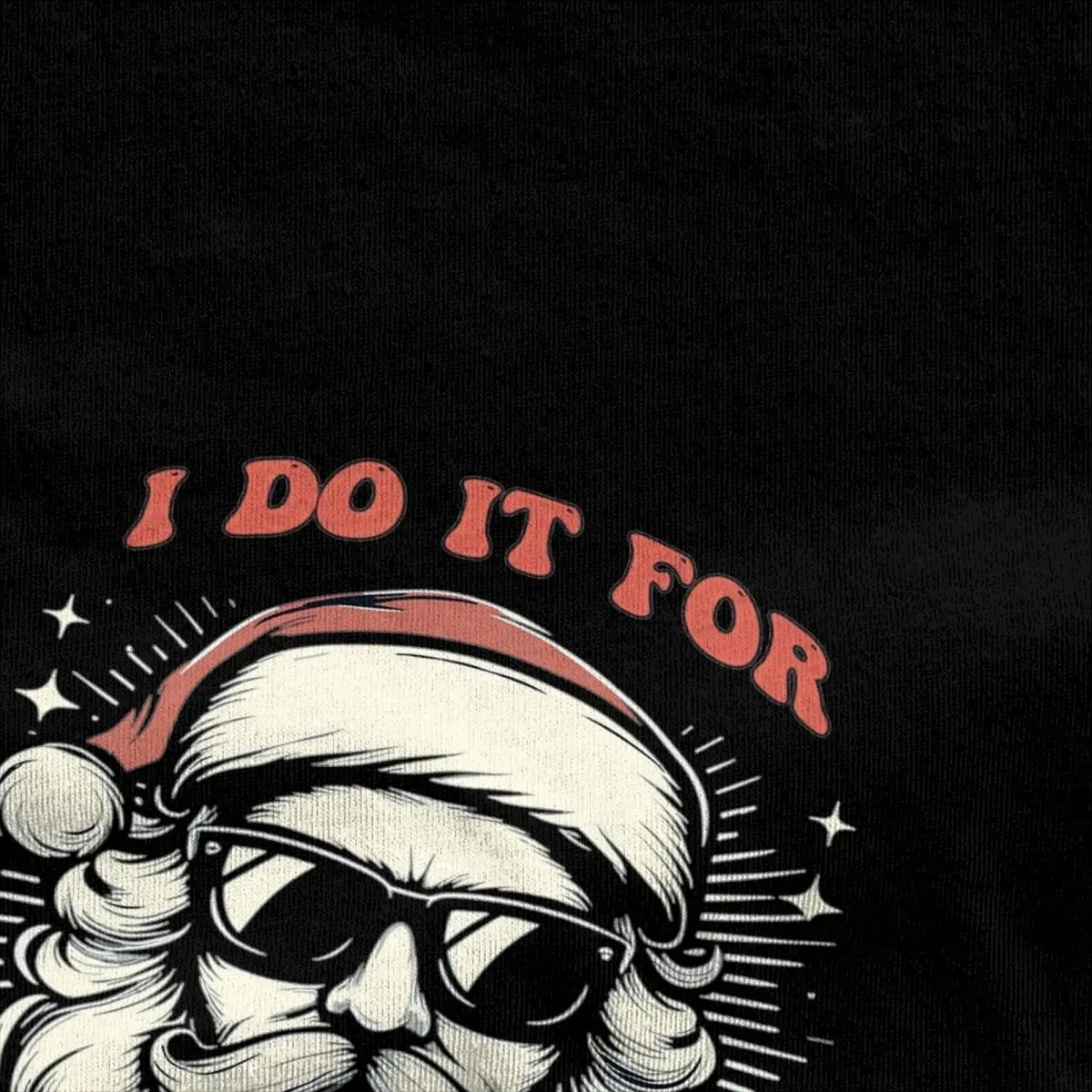 Футболка I Do It For The Hos Футболки из чистого хлопка Забавные рождественские футболки