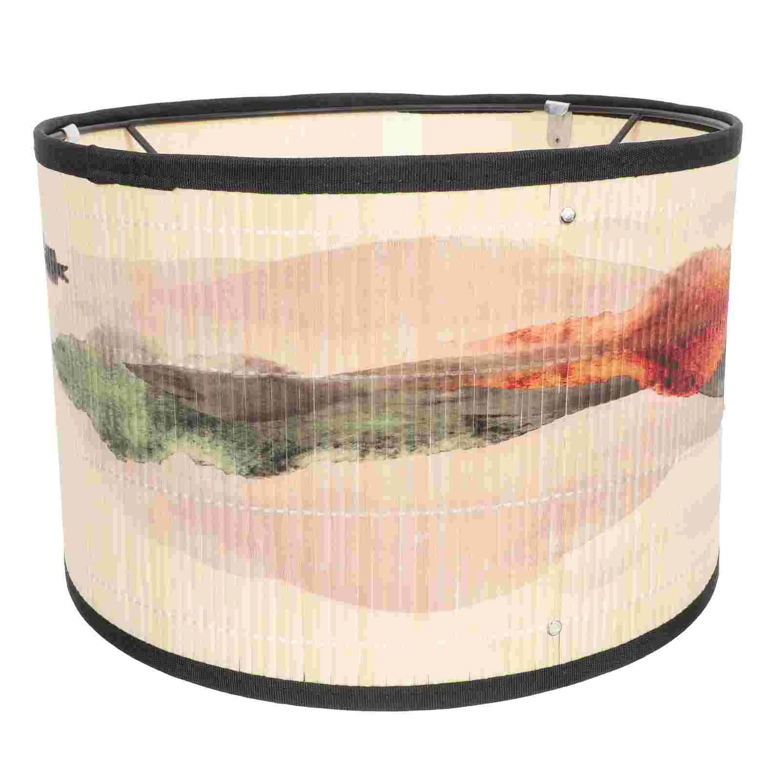 

Lamp Lampshade Cover Light Shade Decorative Accessory Ceiling Printing Style Home Chinese Hanging Shades E27 Gift Table