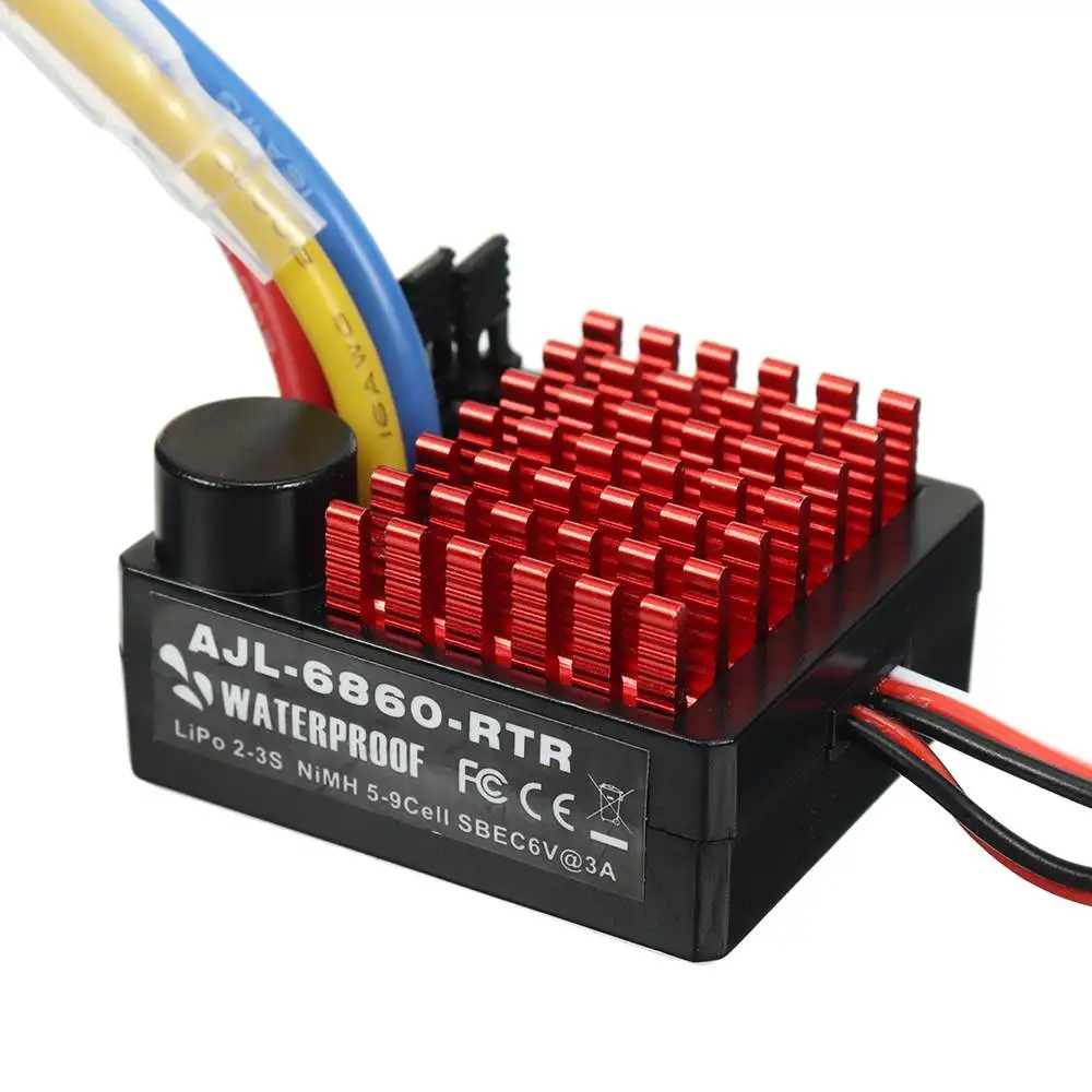 Водонепроницаемый контроллер скорости гусеницы FLYUEACE 6860 Brushed ESC 60A с BEC