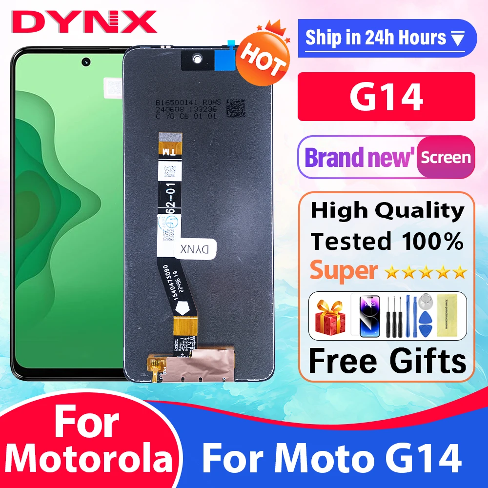 6 5 ''для Motorola Moto G14 PAYF0010IN ЖК-дисплей с дигитайзером сенсорного экрана в сборе