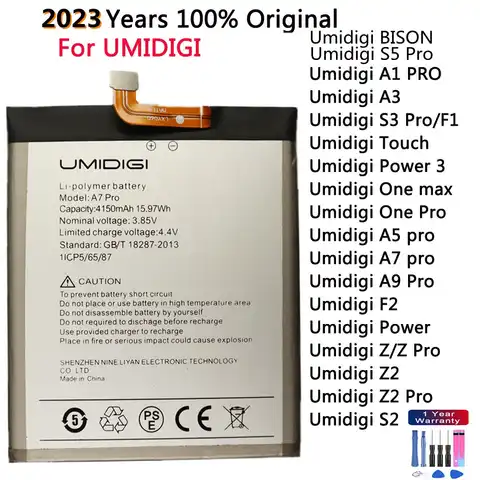 Оригинальный аккумулятор для UMI Umidigi A1 PRO S2 Lite A3 S3 S5 Pro Touch Power 3 One max Pro A5 Pro A7 pro A9 Pro F2 Z Z2 Pro BISON