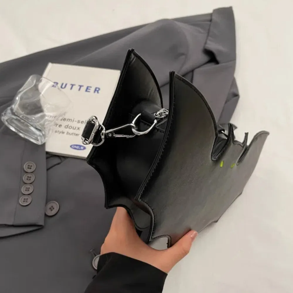 Повседневная сумка через плечо из искусственной кожи с рисунком летучей мыши