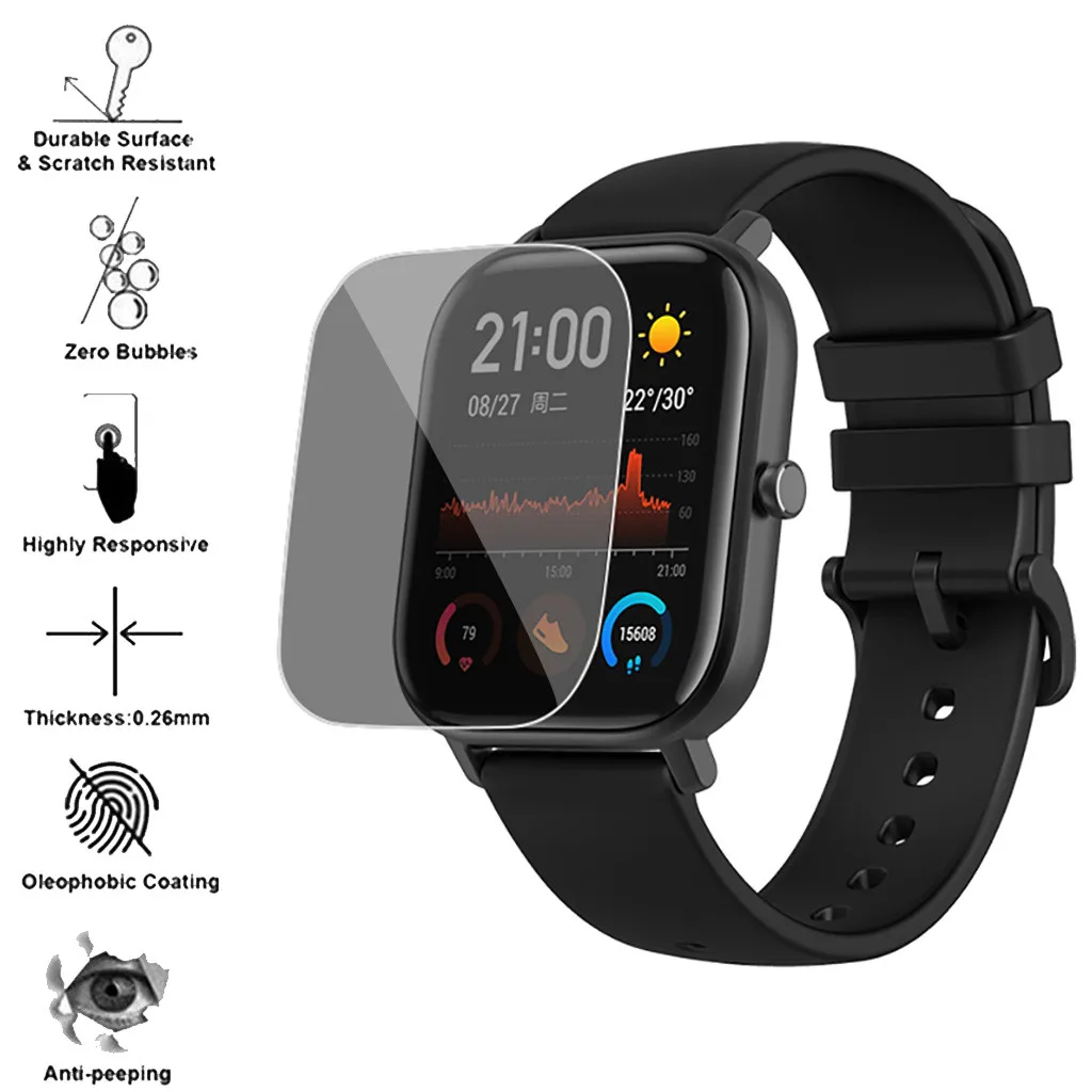 

Anti- Watch 1PCS GTS Active Privacy Film For AMAZFIT Smart PET Protect Screen smart wristband Accessories Wristband Kids