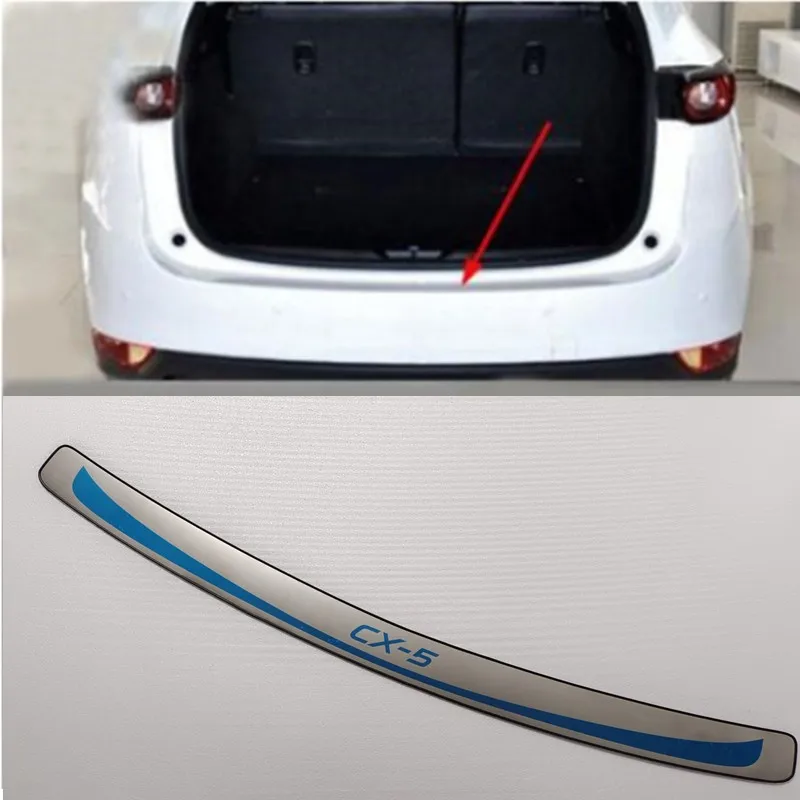 

Car Styling For Mazda CX-5 CX5 2017-2021 rear styling REAR OUTER BUMPER PROTECTOR TRIM DOOR SILL SCUFF COVER PLATE ACCESSORIES