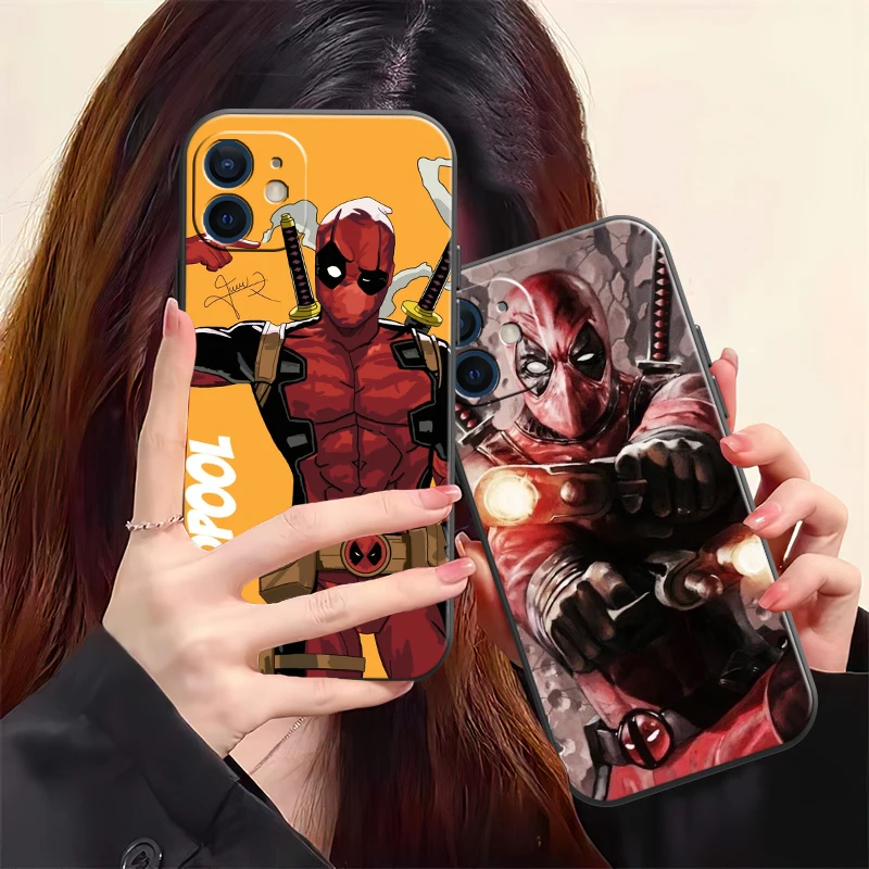 

Marvel Spider-Man Phone Case For iPhone 13 12 11 Pro 12 13 Mini X XR XS Max SE 6 6s 7 8 Plus Coque Silicone Cover