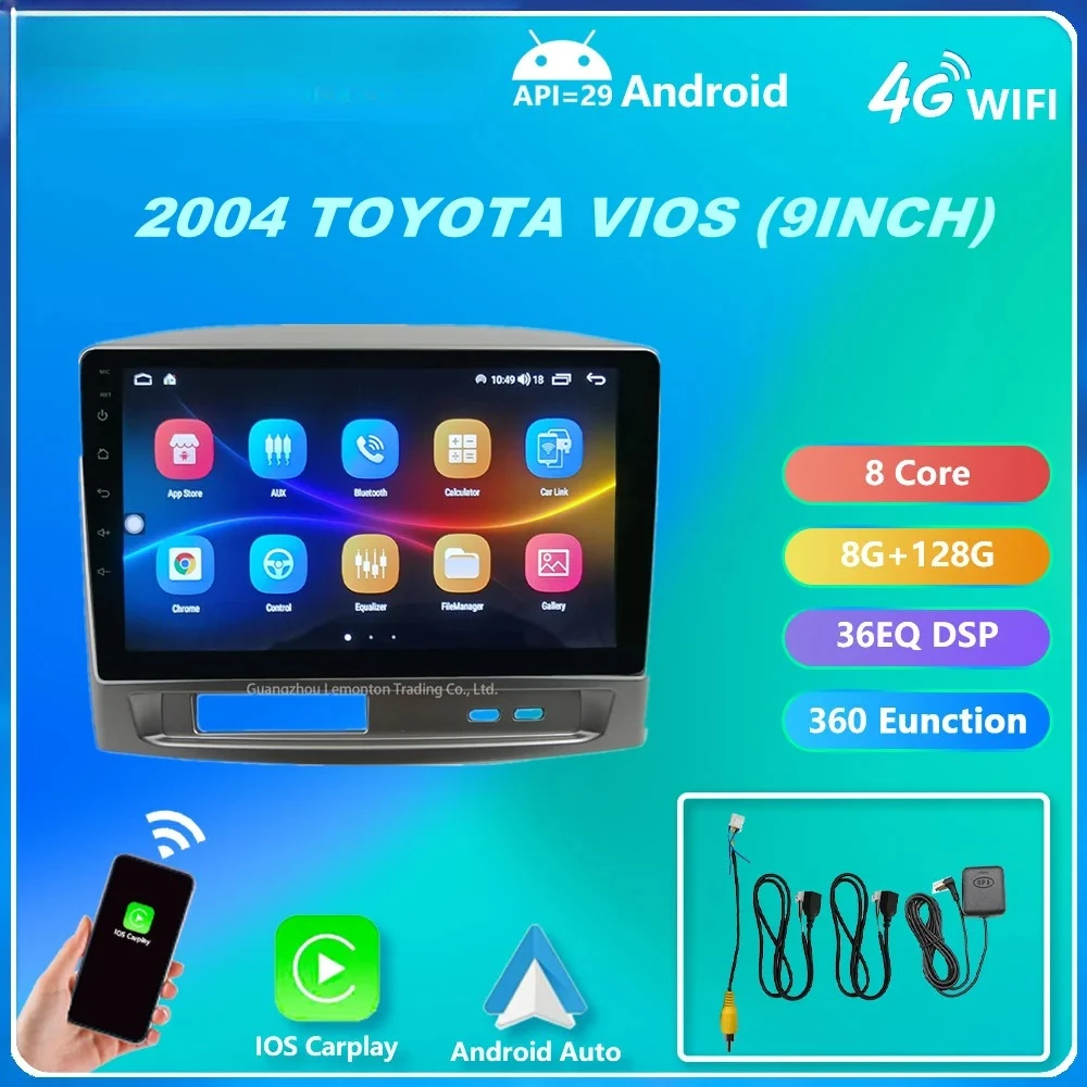Автомобильный радиоприемник для TOYOTA VIOS 2004 9-дюймовая приборная панель монтажный