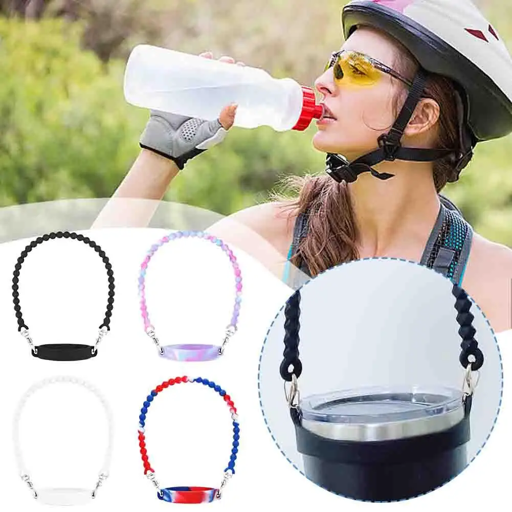 

Portable Kettle Accessories Universal Silicone Cup Bottle With Water Cup Kettle Kettle Sports Hand Handy Portable Sling Wit I7W9