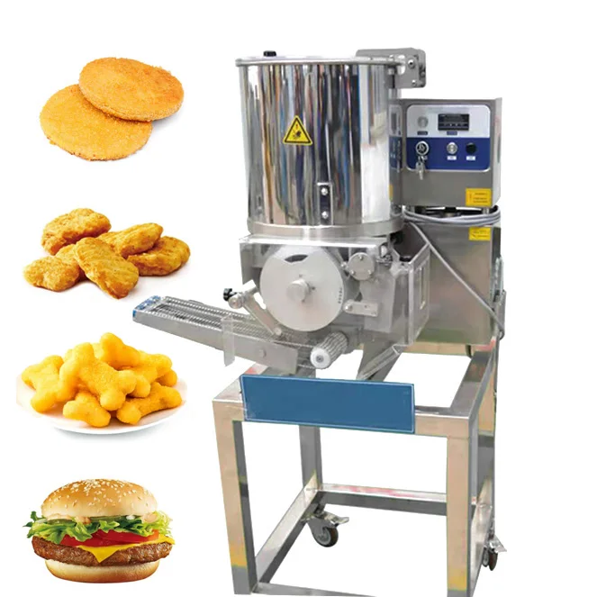 

Low cost chicken nugget shaping machine burger patty making machine price