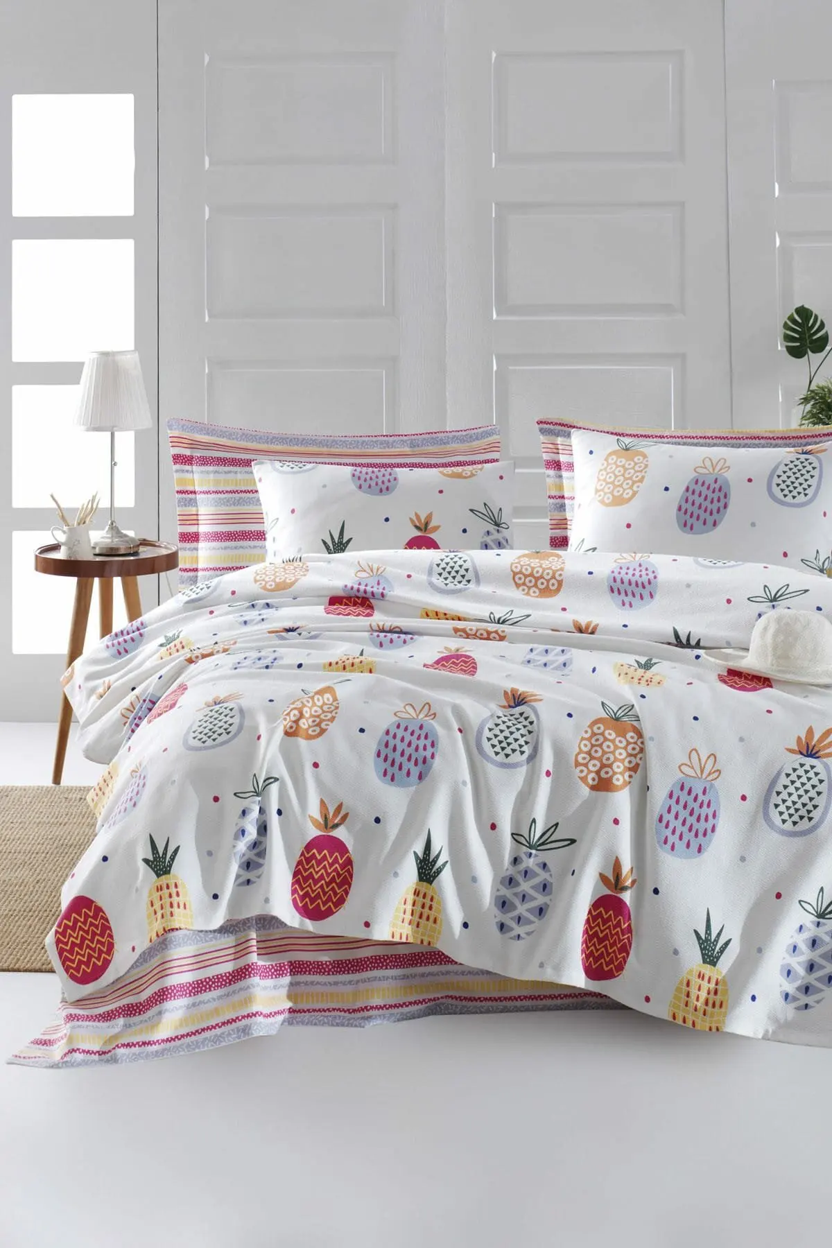 

2021 PIQUE Bed Linen Quilt Modern Summer Cotton Bed Linens For Summer Coverlet Queen Size Covers Bedclothes Duvet Cover Mixcolor