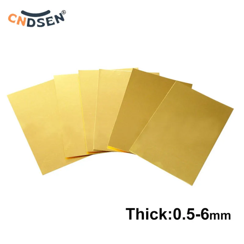 

1PC H62 Brass Sheet Brass Plate Customized Size CNC Frame Model Mould DIY Contruction Brass Pad Thick 0.5mm-6mm