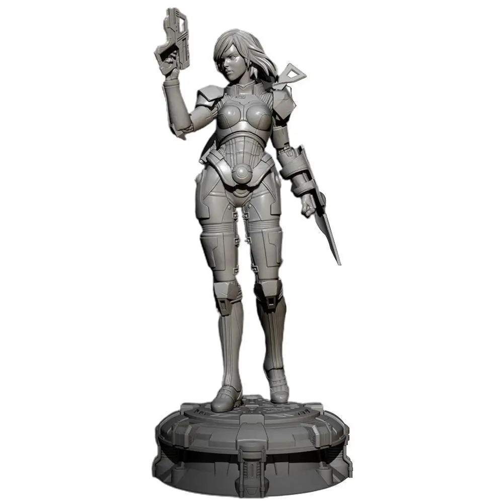 

Resin Female Commander Soldier Model Self-assembly Figure Model DIY Character Model Kit