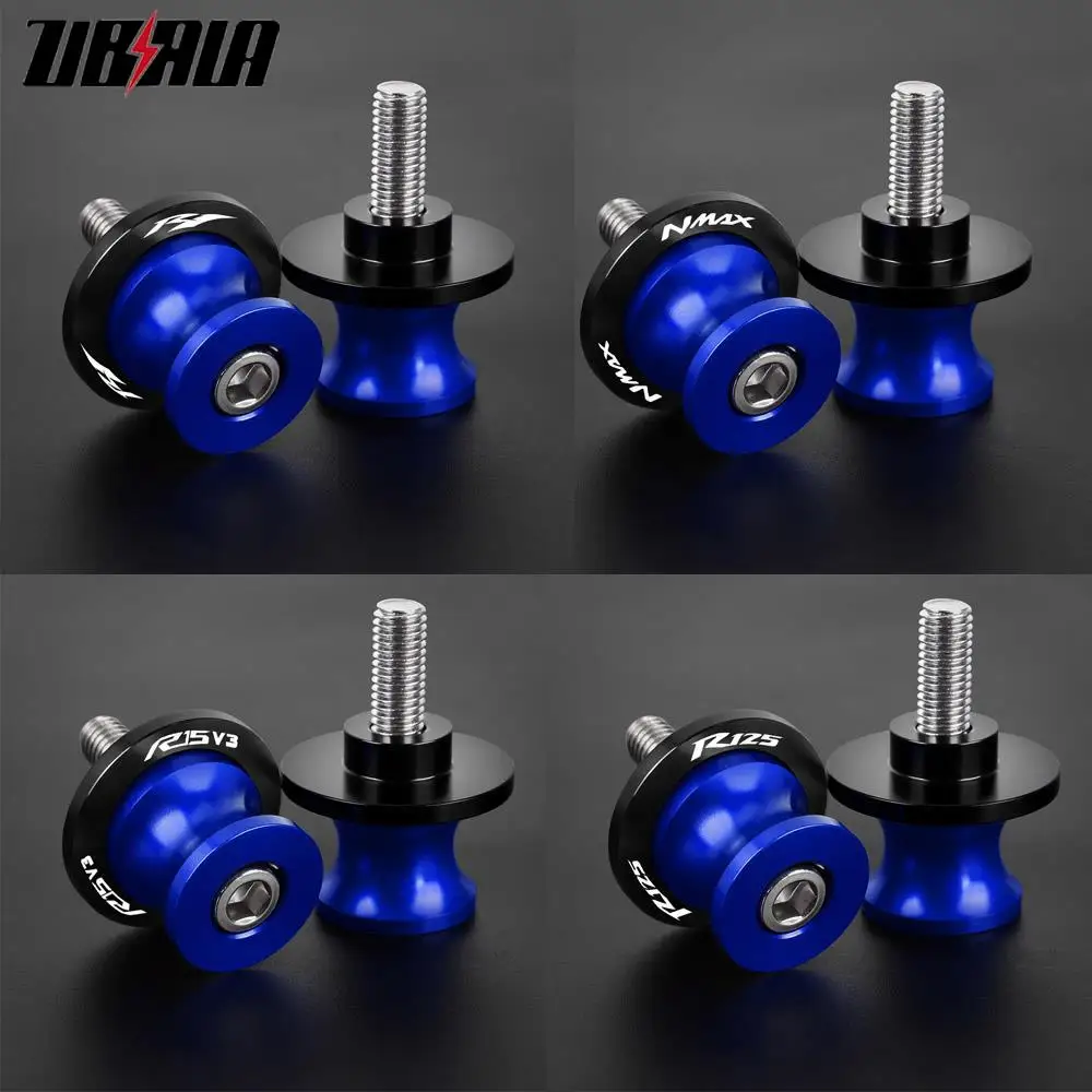 

For YAMAHA NMAX 125 155 NVX155 R1 R1M R1S R15 R15V3 R125 Motorcycle Accessories 6MM Aluminum Swingarm Spools Stand Screws Slider