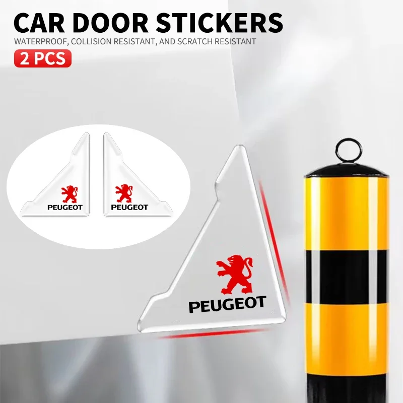 2 шт. защитные чехлы для угловых бампера двери автомобиля защита от царапин Peugeot 206