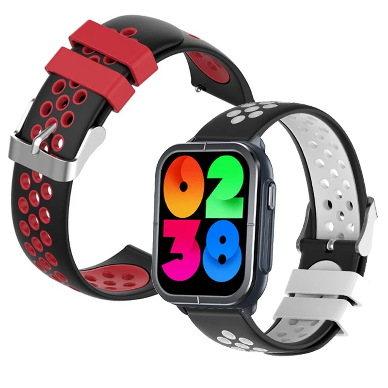 

Silicone Watchband For Mibro C3 Bands Sport Replaced Strap Screen Protector Film