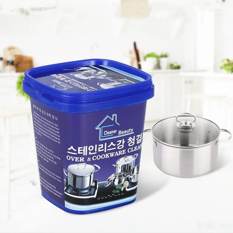 

High-Efficiency Stainless Steel Cleaning Paste Strong Rust Cleaning Paste Household Kitchen Cleaner Washing Pot Bottom Cookware