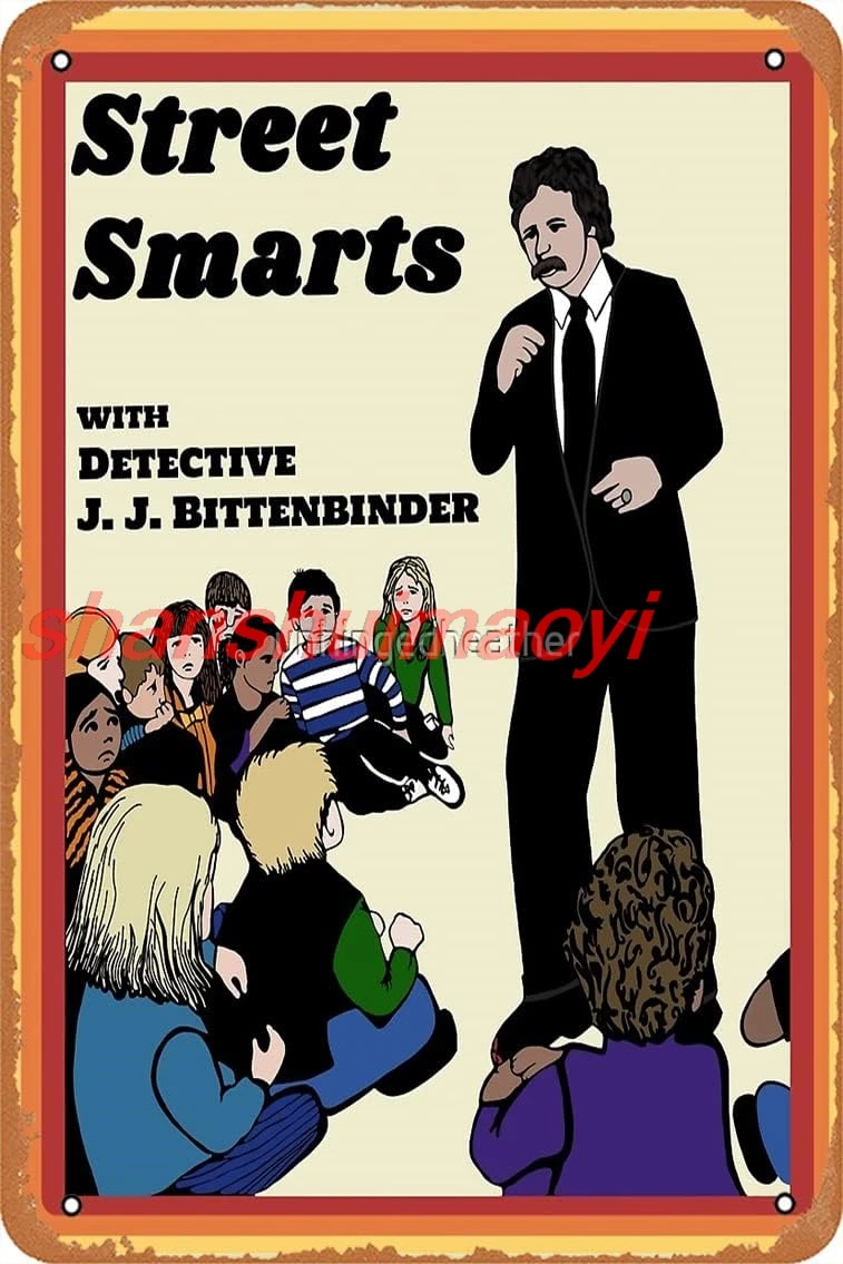 Металлическая вывеска с детективом Дж. Bittenbinder