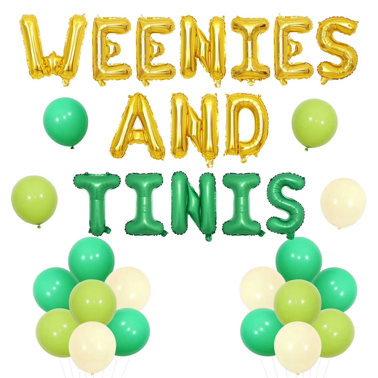 33 шт мартини тема девичника фотоукрашение Weenies &amp Tinis воздушные Шары Баннер для