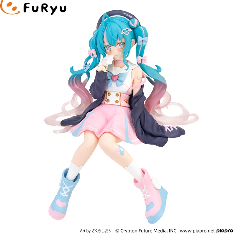 

In Stock Original FuRyu Noodle Stopper Piapro Characters Hatsune Miku Love Sailor Anime Figure Model Collecile Action Toys Gifts