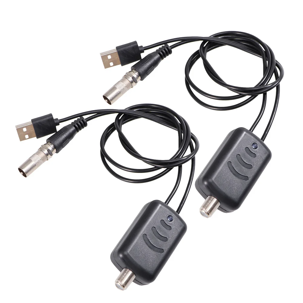 

2PCS High Gain Replacement Antenna Adapter Signal Booster for TV Antenna TV Aerial