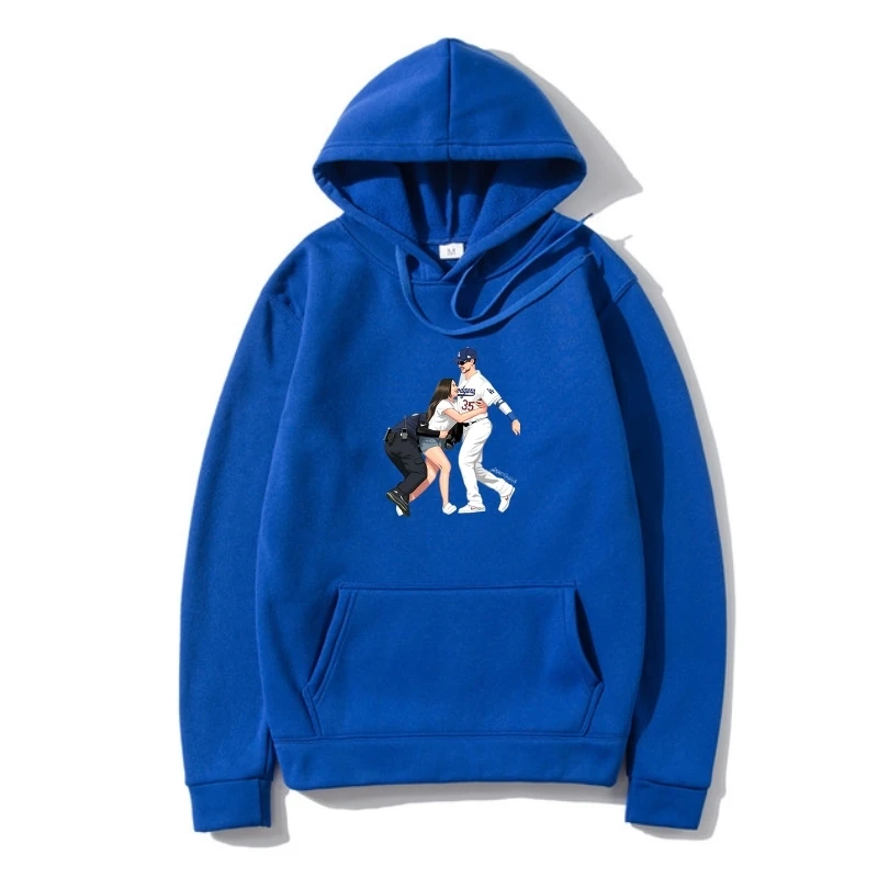 

Dodgers Bellinger Outerwear - Cool Funny Hand Drawn Cotton La Gif For Her Him Customize Hoody