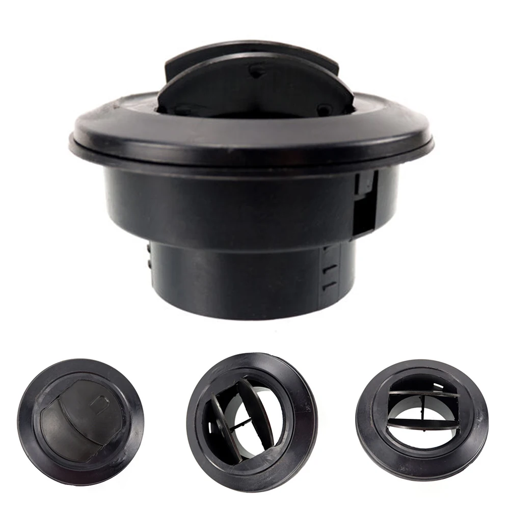 

75mm Air Vent Outlet Black Closeable Rotatable Car Trukc Diesel Parking Heater Black Plastic For Air Diesel Parking Heater