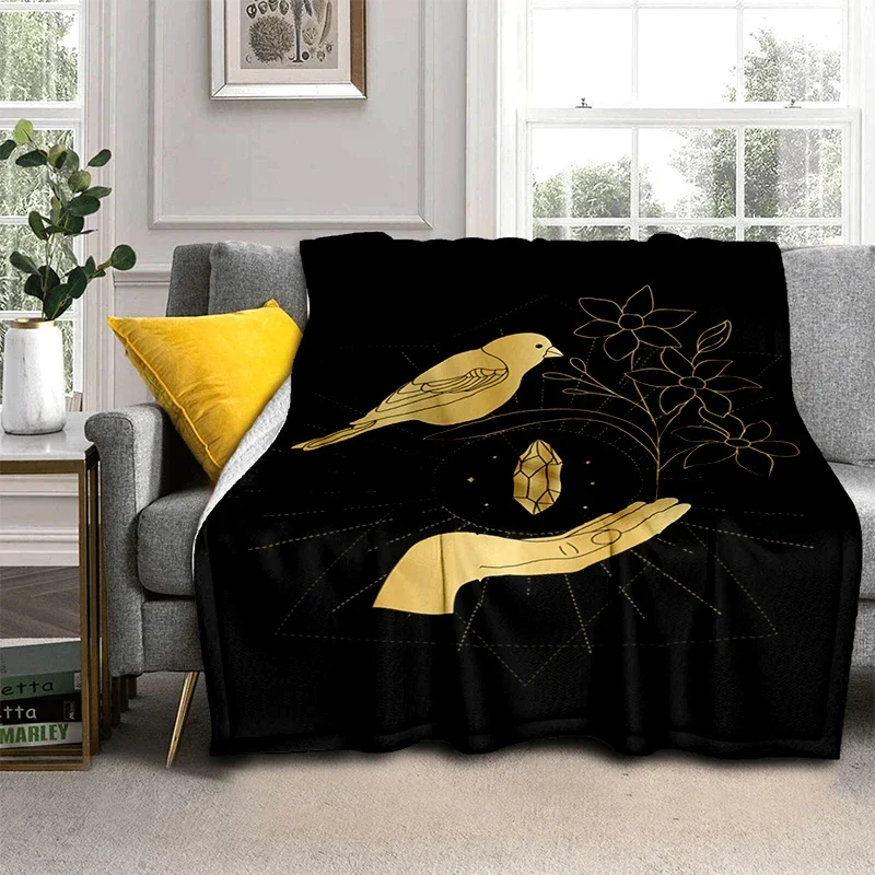 Фланелевое одеяло ручной Луны для гадания легкий удобный теплый плед с узором