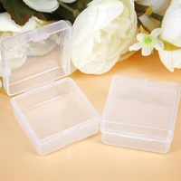 plastic jewelry beads accessories storage box display earring making container clear square display case storage jewelry boxes
