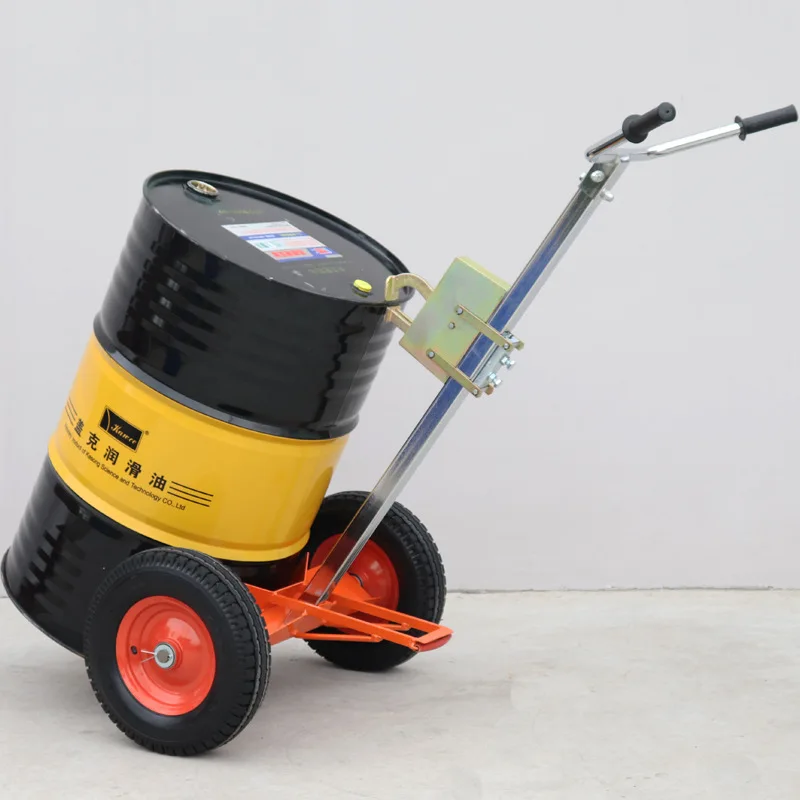 

FQ Four-Wheel Mouthpiece Truck Manual Handling Drum Truck Simple Hand Push