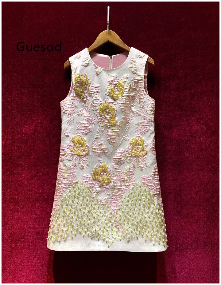 

Guesod женское французское винтажное облегающее платье ручной работы с бисером высшего качества Новое поступление 2022