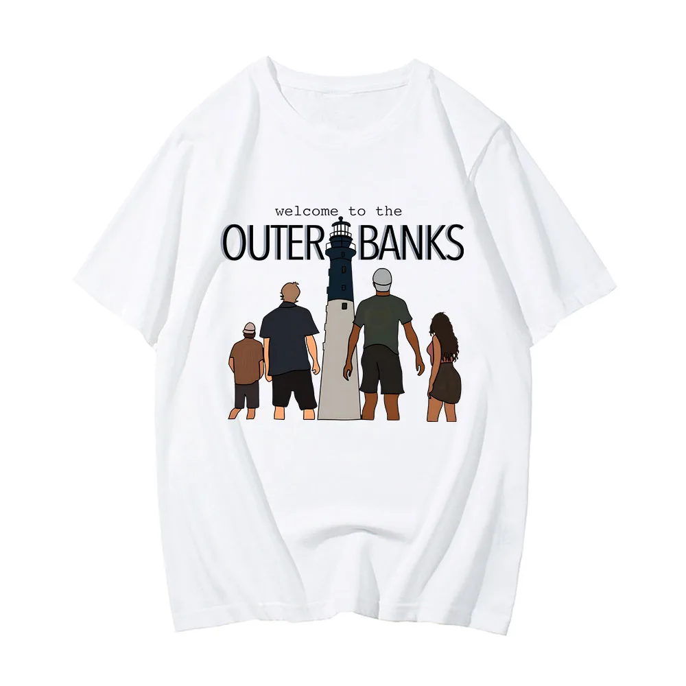 

Welcome To The Outer Banks Pogue Life Tshirts Cool MEN 100% Cotton T-shirts Spring and Summer Tees Casual T Shirts Regular Fit