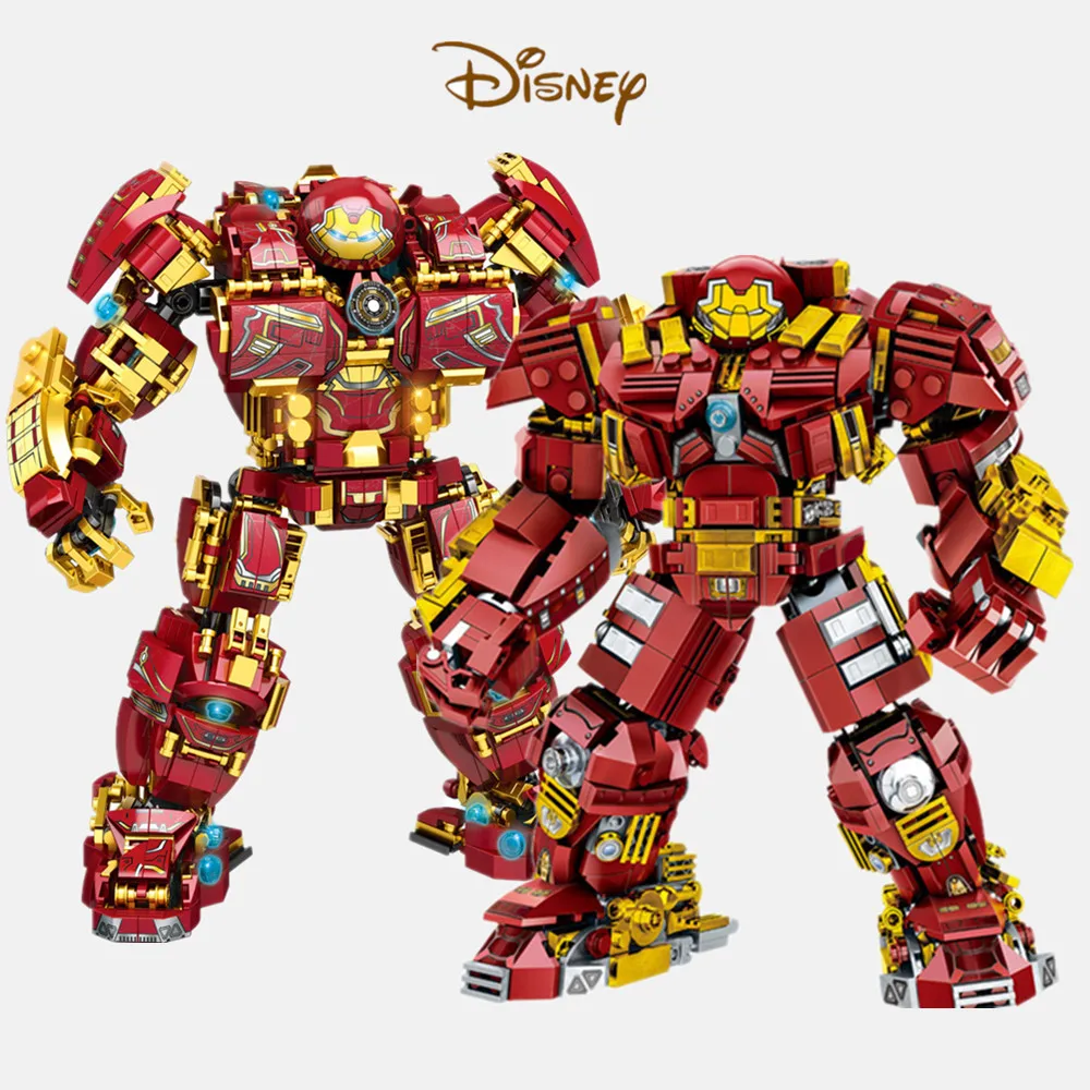 

Disney Marvels Hulkbuster Iron Man MK44 Mecha Ironman Avengers Hulk Superheroes Robot Figures Building Brick Block Gift Toy