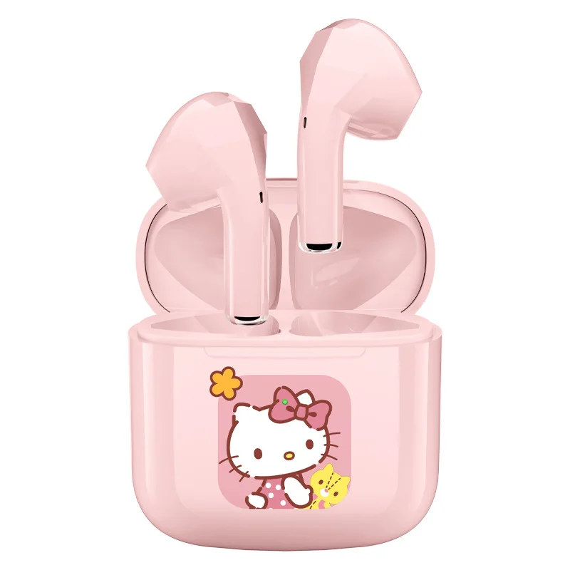 Спортивные Водонепроницаемые Наушники Hello Kitty беспроводные Bluetooth-наушники с