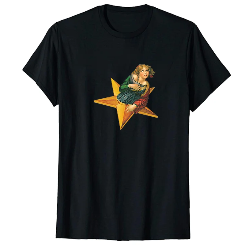 

Smashing Pumpkins Mellon Collie and The Infinite Sadness Oversized t-shirt Unisex Black & White T-Shirt Summer Men's clothing
