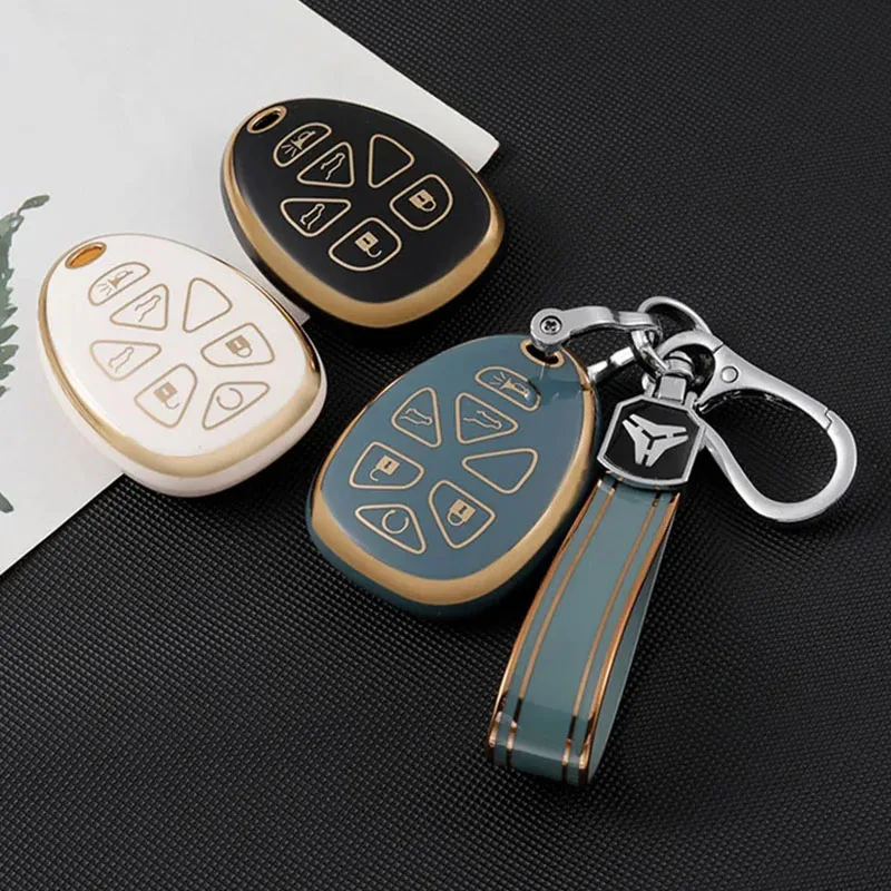 5/6 кнопки, модный ТПУ чехол для автомобильного ключа, чехол для ключей, брелок для Chevy Chevrolet Hummer H2 H3 Buick GL8 FristLand Century анклав