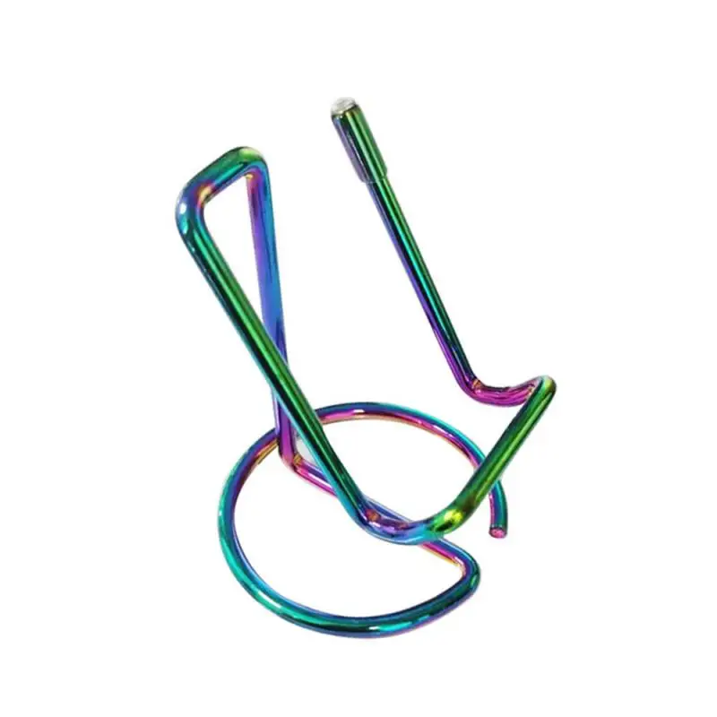 Металлический держатель для визитных карточек офисный настольный декоративный