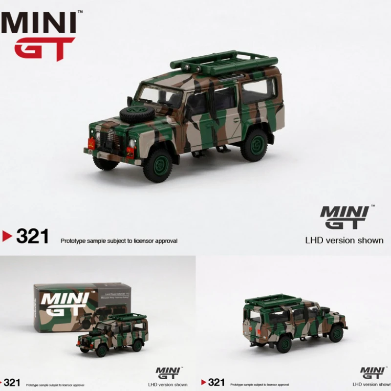 

MINI GT Malaysia Limited Edition 1:64 Land Rover Defender 110 SUV модель автомобиля из сплава коллекция украшений подарок