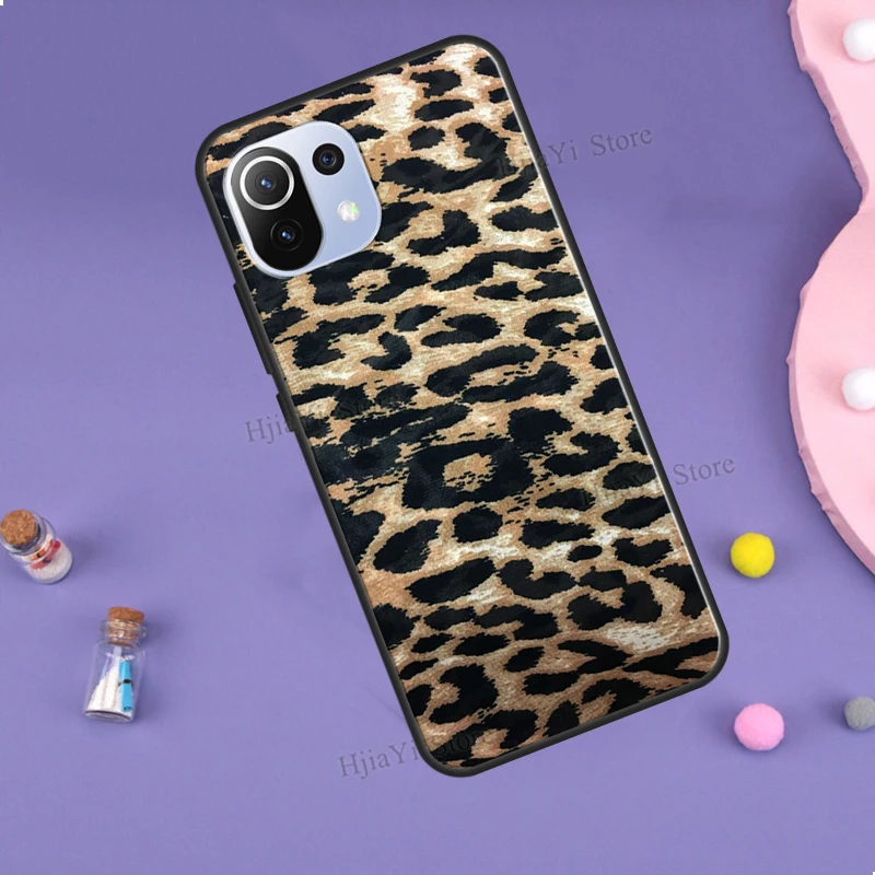 Чехол с Африканским леопардовым принтом для Xiaomi Mi 10T 11T Pro 9 10 11 Lite Ultra POCO M3 M4 F3 X3