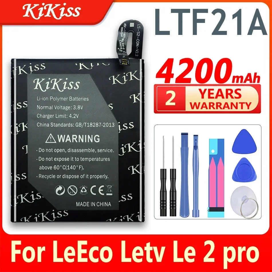 Аккумулятор KiKiss емкостью 4200 мАч для телефона LeEco Letv Le 2 X620/Le Pro Le2 X520 X527 Сменные