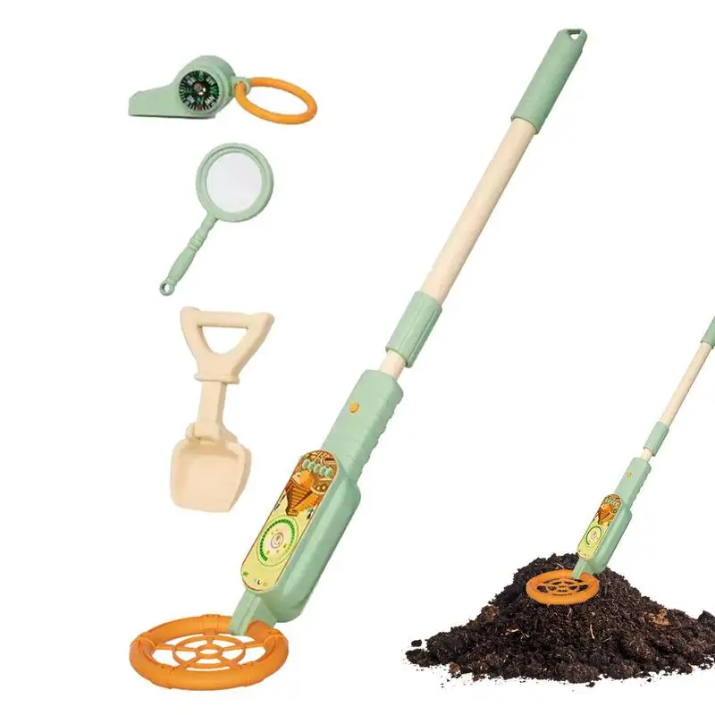 

Kids Metal Detector Kit Gold Detector Kit Adjustable Metal Coin Finder Lightweight Metal Detector Toy Explorer Beach Toy For