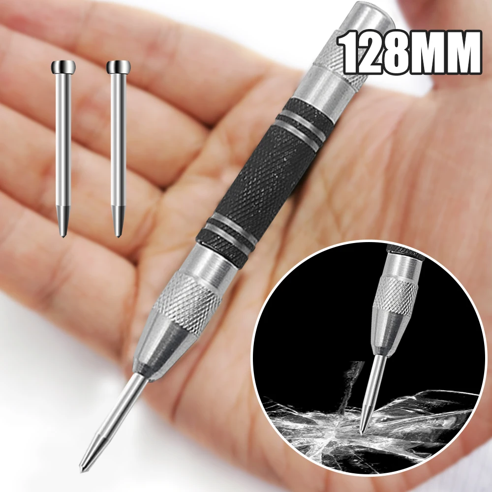 

Super Strong Automatic Center Punch Kerner Positioning Spring Loaded Adjustable Marker Wood Glass Press Dent Metal Drill