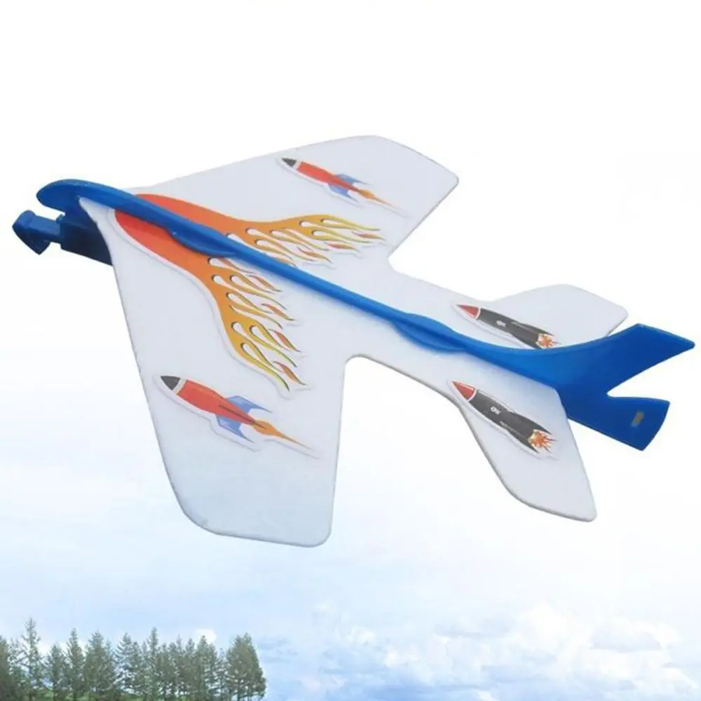 

5pcs Flying Glider Rubber Bands Power Foam Plane Aircraft Toy Outdoor Science Experiment Airplane Toys Airplane Model Kids Gift