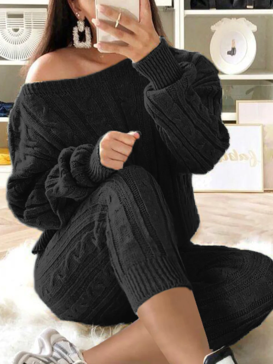 Женский трикотажный комплект из двух предметов