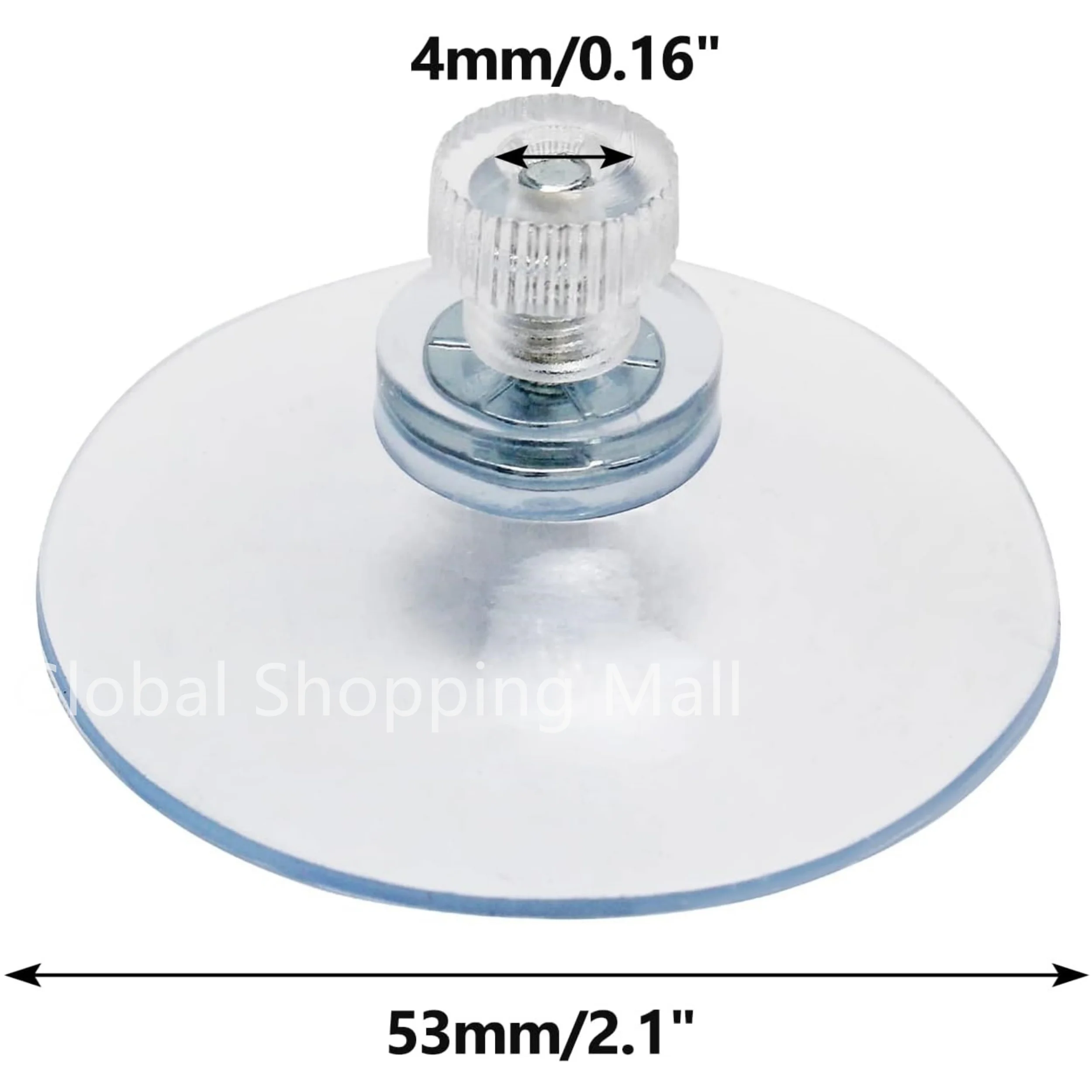 

Прозрачные пластиковые присоски с винтом 25/32/41/53 мм
