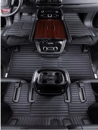 

High quality rugs! Custom special car floor mats for Audi Q7 7 seats 2022-2015 non-slip waterproof durable carpets,Free shipping