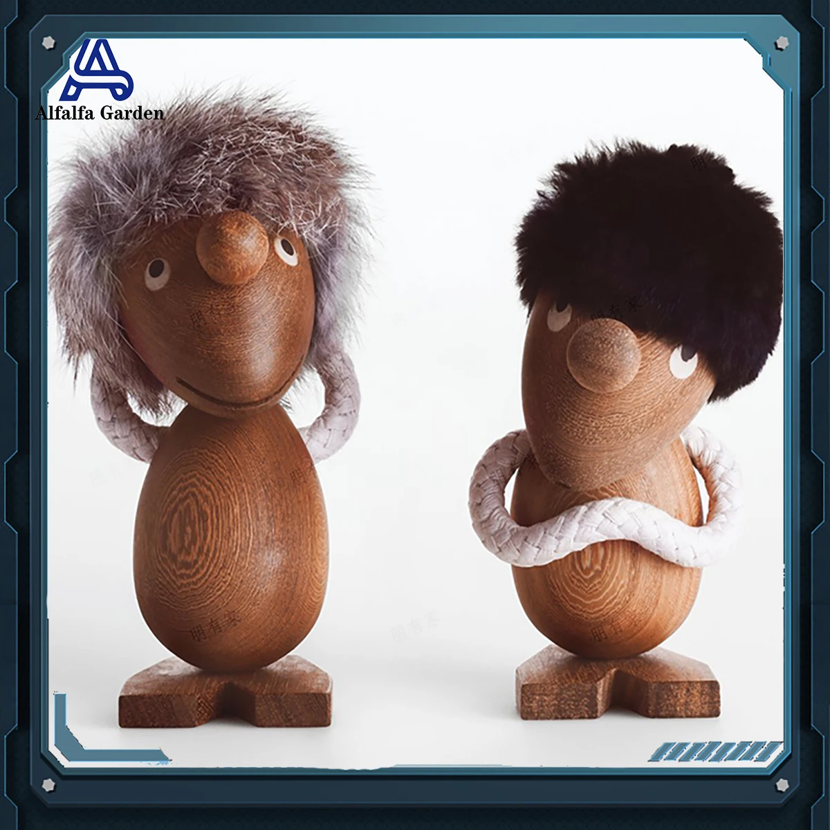 

Optimist And Pessimist Diy Nordic Ins Classic Decor Danish Puppet Creative Tabletop Decor Wooden Doll Gift Home Decor