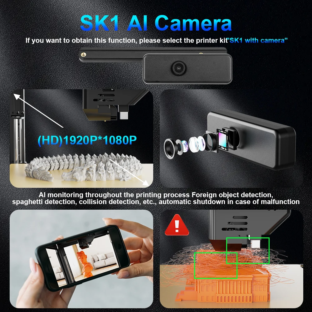 3D-принтер Twotrees SK1 700 мм/с Klipper 3D Impresora CoreXY с автоматическим выравнивающим экраном