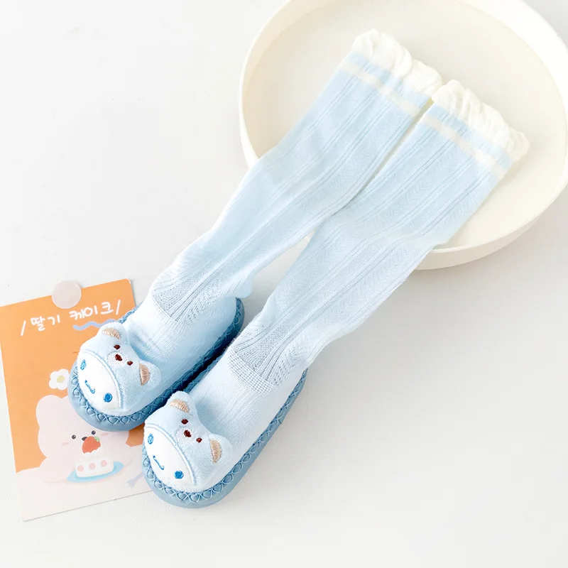 Лето 2024 тонкие длинные сетчатые носки для пола против комаров дышащая удобная