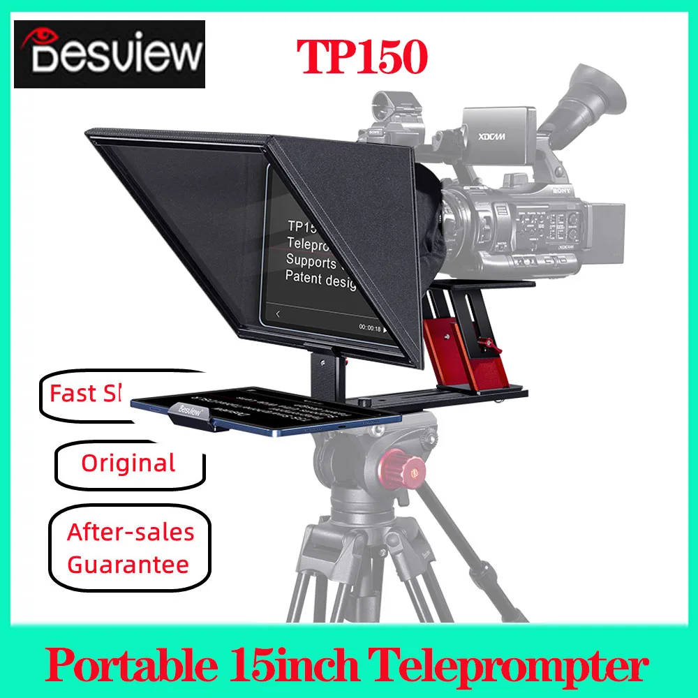 

Bestview TP150 Portable Teleprompter for Phone DSLR Recording Live Broadcast Mobile Video Shooting 15 inch Inscriber Reader